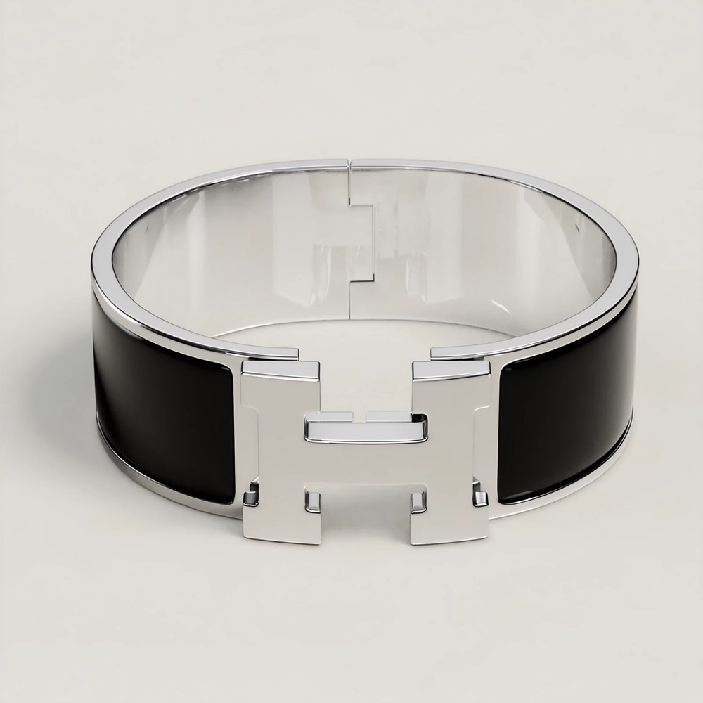 Hermes Black and Silver Bracelet - Picture 1 of 4